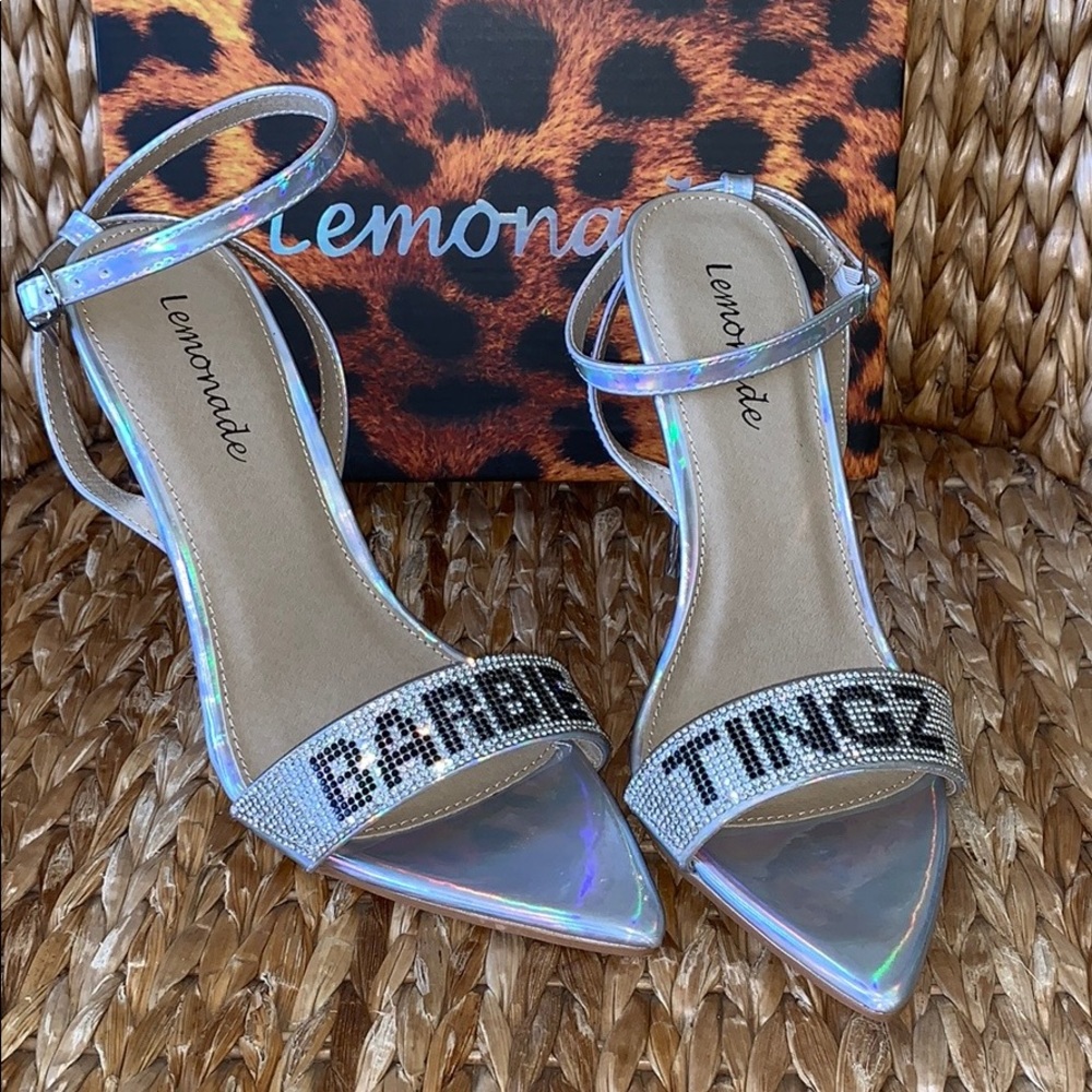 New Barbie ✨ Tingz Rhinestone Holo Stiletto Heels
